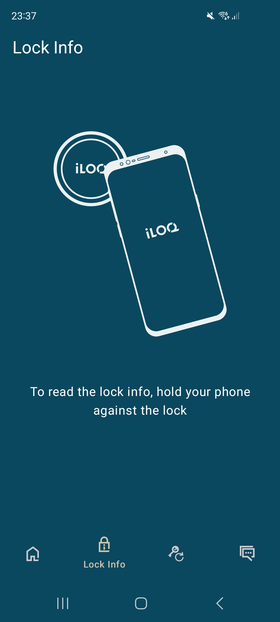 iLOQ S50 mobile app screenshot
